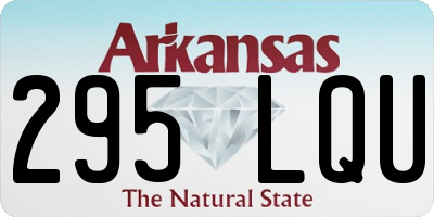 AR license plate 295LQU