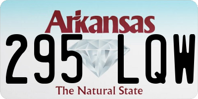 AR license plate 295LQW