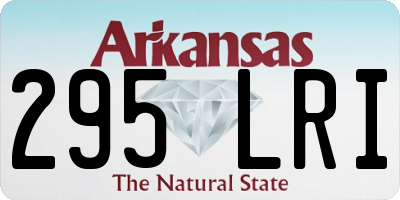 AR license plate 295LRI