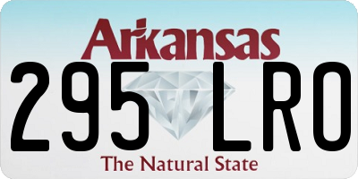 AR license plate 295LRO