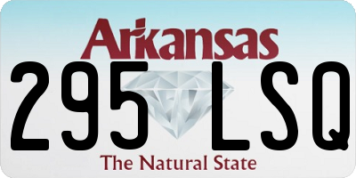 AR license plate 295LSQ