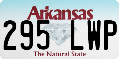 AR license plate 295LWP