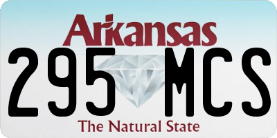 AR license plate 295MCS