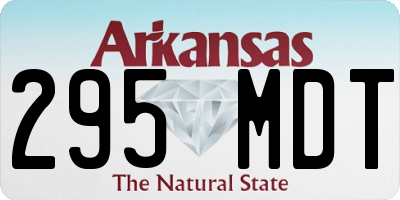 AR license plate 295MDT