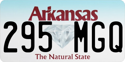 AR license plate 295MGQ