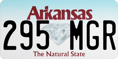 AR license plate 295MGR