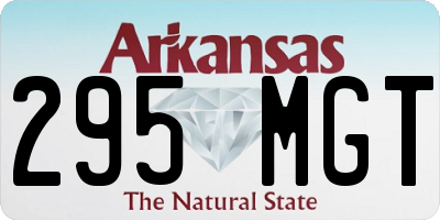 AR license plate 295MGT