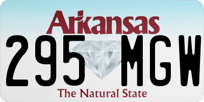 AR license plate 295MGW