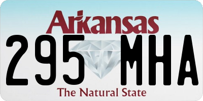 AR license plate 295MHA