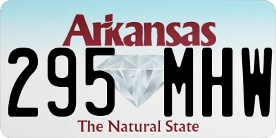 AR license plate 295MHW