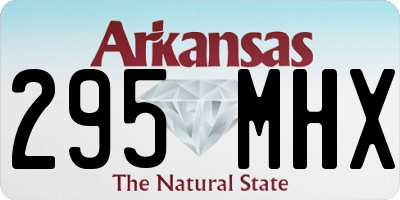AR license plate 295MHX