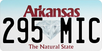 AR license plate 295MIC
