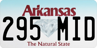 AR license plate 295MID