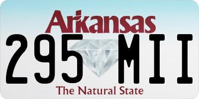 AR license plate 295MII