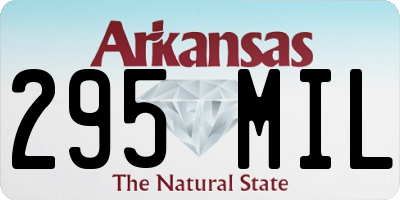 AR license plate 295MIL