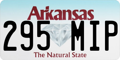 AR license plate 295MIP
