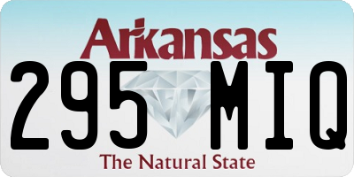 AR license plate 295MIQ