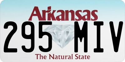 AR license plate 295MIV