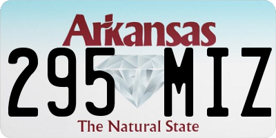 AR license plate 295MIZ