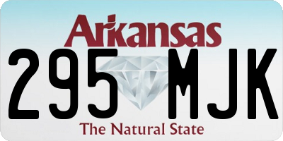AR license plate 295MJK