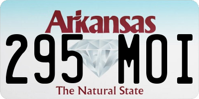 AR license plate 295MOI