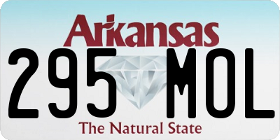 AR license plate 295MOL