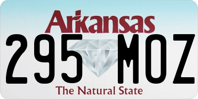AR license plate 295MOZ