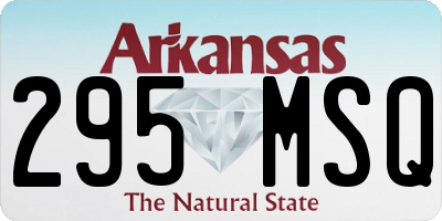 AR license plate 295MSQ