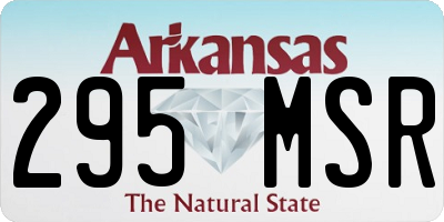 AR license plate 295MSR