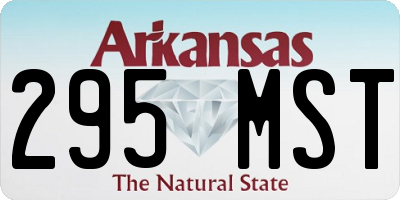 AR license plate 295MST
