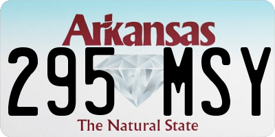 AR license plate 295MSY