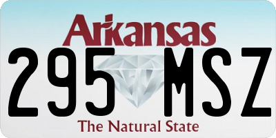 AR license plate 295MSZ