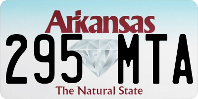AR license plate 295MTA