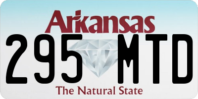 AR license plate 295MTD