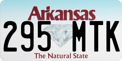 AR license plate 295MTK