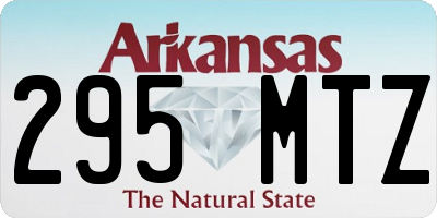 AR license plate 295MTZ