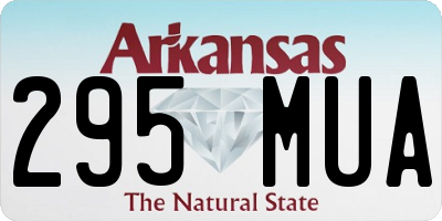 AR license plate 295MUA