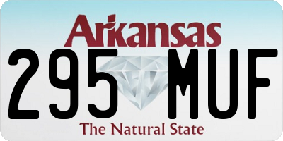 AR license plate 295MUF
