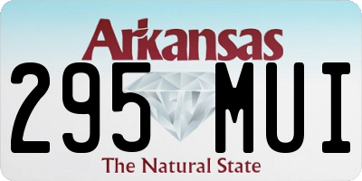 AR license plate 295MUI