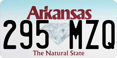 AR license plate 295MZQ