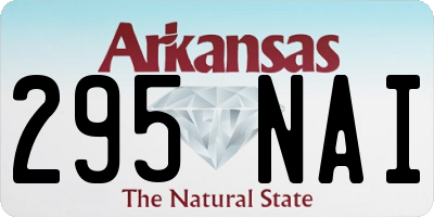 AR license plate 295NAI