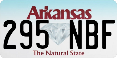 AR license plate 295NBF