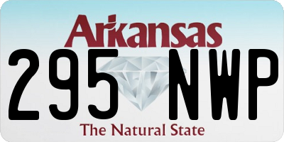 AR license plate 295NWP