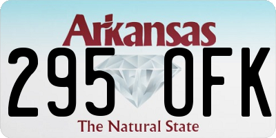 AR license plate 295OFK