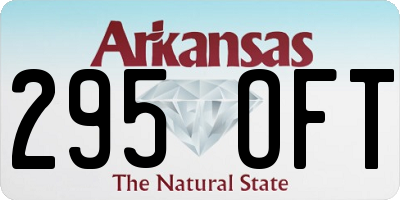 AR license plate 295OFT
