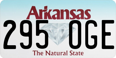 AR license plate 295OGE