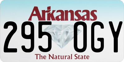AR license plate 295OGY
