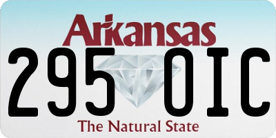 AR license plate 295OIC