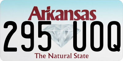 AR license plate 295UOQ