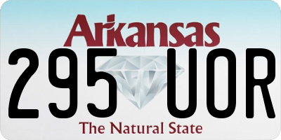 AR license plate 295UOR